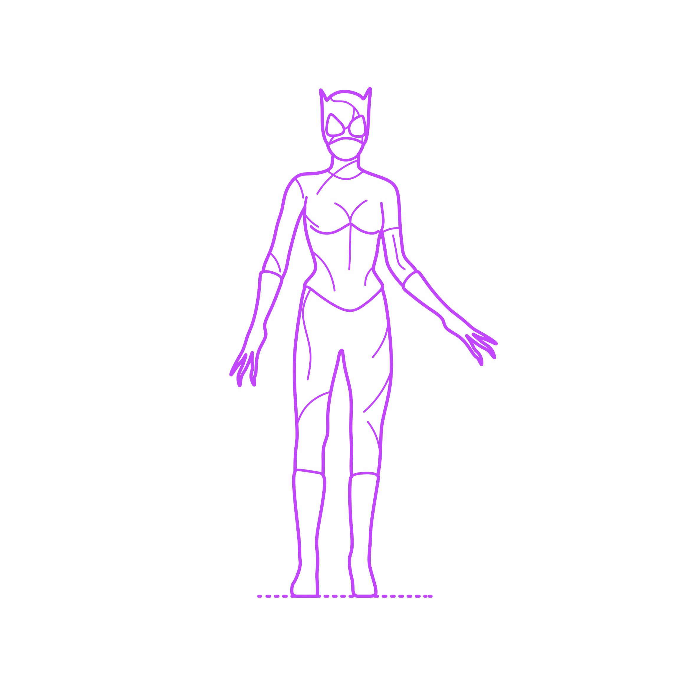 Pop Culture Dc Comics Catwoman Michelle Pfeiffer Outline Svg Vector Free Vectors